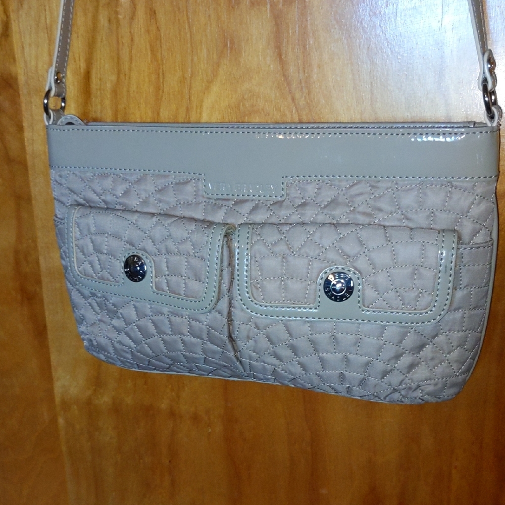Vera Bradley Cream Crossbody Bag with Quilted Design